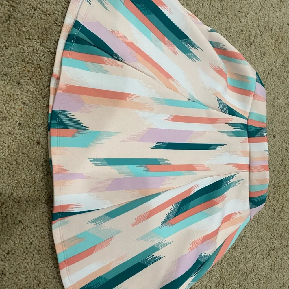 Decree Pastel Aztec Skater Skirt M Stretch Flare Festival - Picture 5 of 5